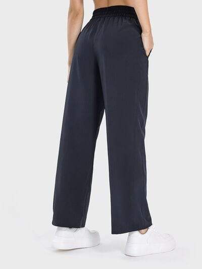 Drawstring Pocketed Active Pants - Trendsi - Flyclothing LLC