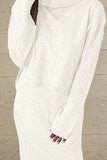 Turtleneck Dropped Shoulder Sweater and Midi Dress Sweater Set - Trendsi - Flyclothing LLC