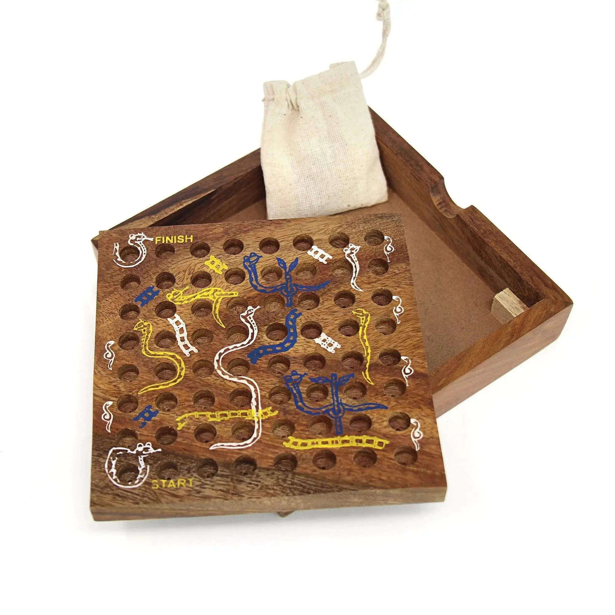 Handmade Snake and Ladders Game - Asha Handicrafts - Flyclothing LLC