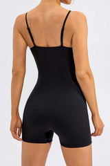 Spaghetti Strap Round Neck Romper - Trendsi - Flyclothing LLC