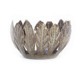 Decorative Drum Art Bowl or Votive, Mango Leaf - Haitian Artisans