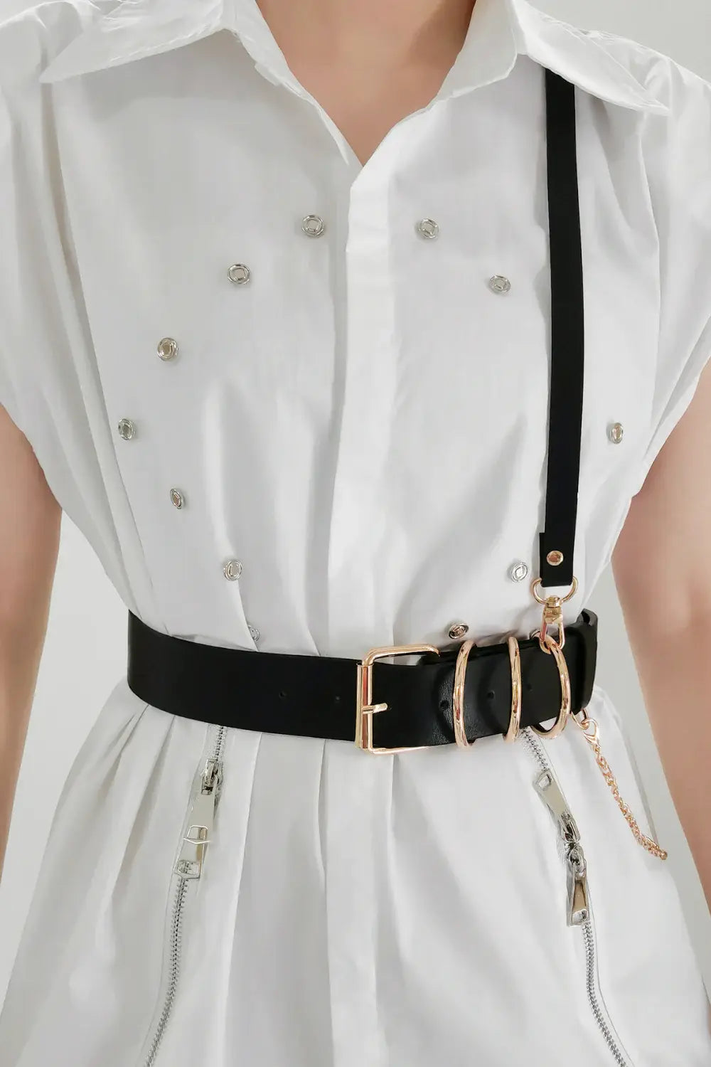 Punk PU Belt - Trendsi - Flyclothing LLC