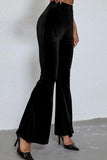 High Waist Flare Leg Pants - Trendsi - Flyclothing LLC