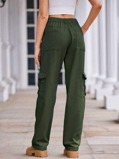 Straight Denim Cargo Pants - Trendsi - Flyclothing LLC