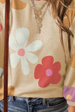 Flower Round Neck Long Sleeve Blouse - Trendsi - Flyclothing LLC