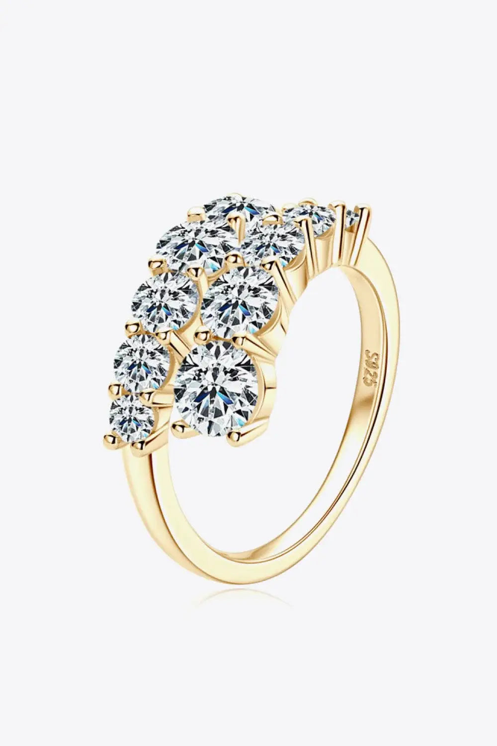Moissanite 925 Sterling Silver Ring - Trendsi - Flyclothing LLC