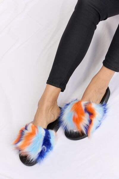 Forever Link Plush Open-Toe Sandals - Trendsi - Flyclothing LLC