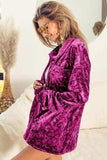 BiBi Button Up Long Sleeve Shirt - Trendsi - Flyclothing LLC