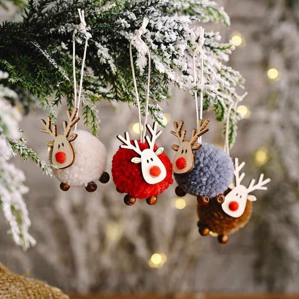 4-Piece Reindeer Hanging Widgets - Trendsi - Flyclothing LLC