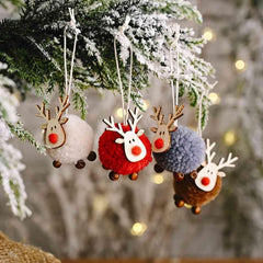 4-Piece Reindeer Hanging Widgets - Trendsi
