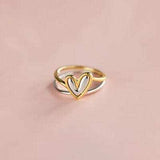 Heart Shape Irregular 925 Sterling Silver Ring - Trendsi - Flyclothing LLC