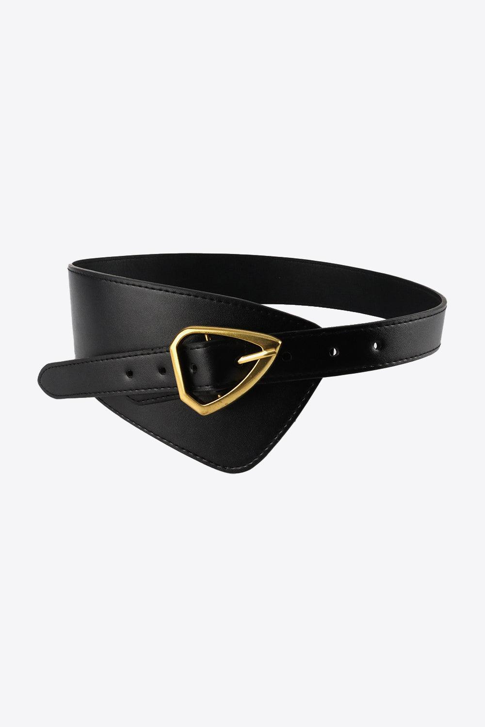 Irregular PU Leather Belt - Trendsi