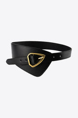 Irregular PU Leather Belt - Trendsi