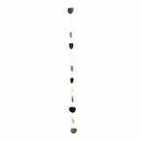 Hand Crafted Felt from Nepal: Hearts Garland, Grey - Global Groove Direct
