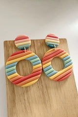 Round Shape Dangle Earrings - Trendsi - Flyclothing LLC