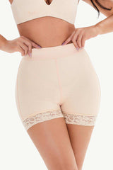 Full Size Pull-On Lace Trim Shaping Shorts - Trendsi - Flyclothing LLC