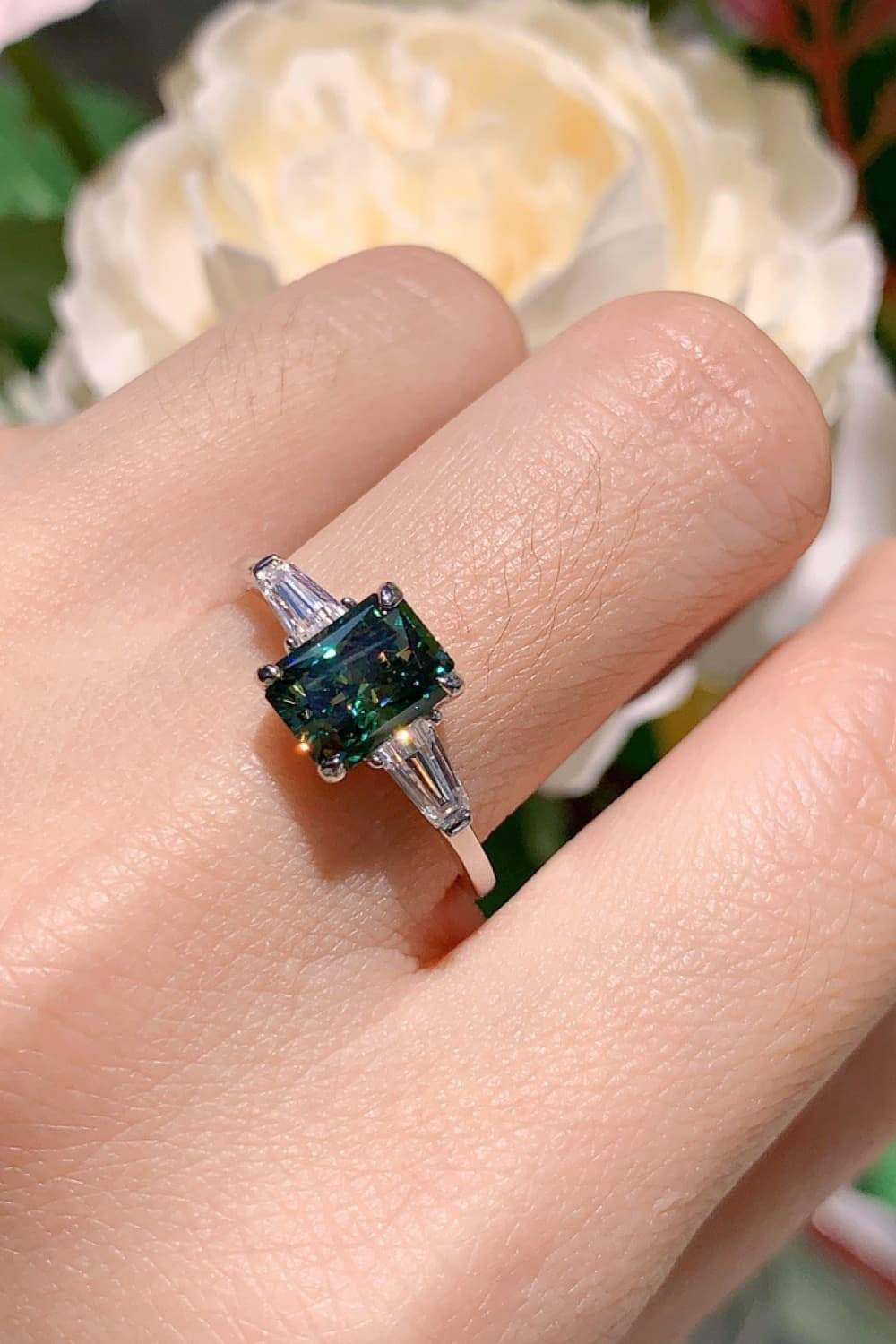 2 Carat Moissanite 925 Sterling Silver Ring - Trendsi - Flyclothing LLC