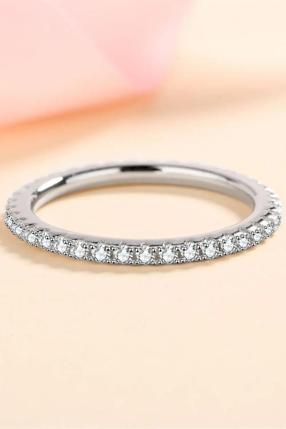 Curious Time 925 Sterling Silver Moissanite Ring - Trendsi - Flyclothing LLC
