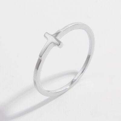 925 Sterling Silver Cross Ring - Trendsi - Flyclothing LLC