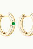 Lab-Grown Emerald Earrings - Trendsi