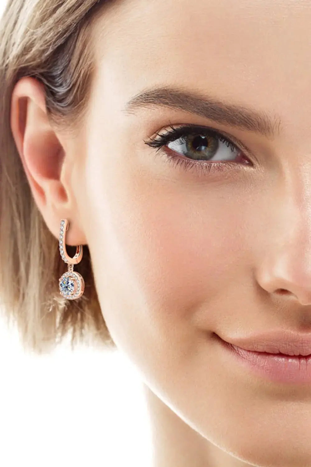 2 Carat Moissanite 925 Sterling Silver Drop Earrings - Trendsi - Flyclothing LLC