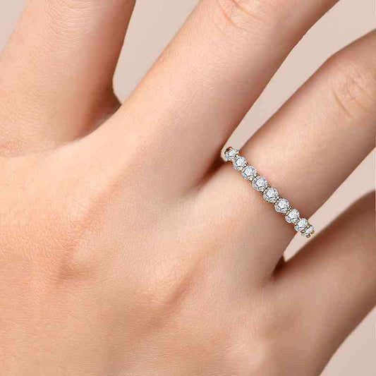 Moissanite 925 Sterling Silver Ring - Trendsi - Flyclothing LLC