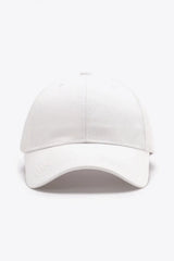 Plain Adjustable Cotton Baseball Cap - Trendsi - Flyclothing LLC