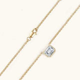 1 Carat Moissanite 925 Sterling Silver Pendant Necklace - Trendsi - Flyclothing LLC