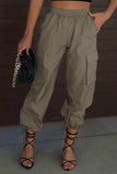High Waist Drawstring Pants with Pockets - Trendsi - Flyclothing LLC