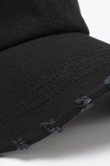 VIBRA Graphic Distressed Adjustable Baseball Cap - Trendsi - Flyclothing LLC