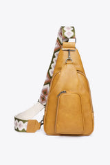 Take A Trip PU Leather Sling Bag - Trendsi - Flyclothing LLC