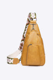 Take A Trip PU Leather Sling Bag - Trendsi - Flyclothing LLC