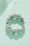 Moissanite Zigzag Stacking Rings - Trendsi