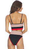 Color Block Spaghetti Strap Two-Piece Swim Set - Trendsi - Flyclothing LLC