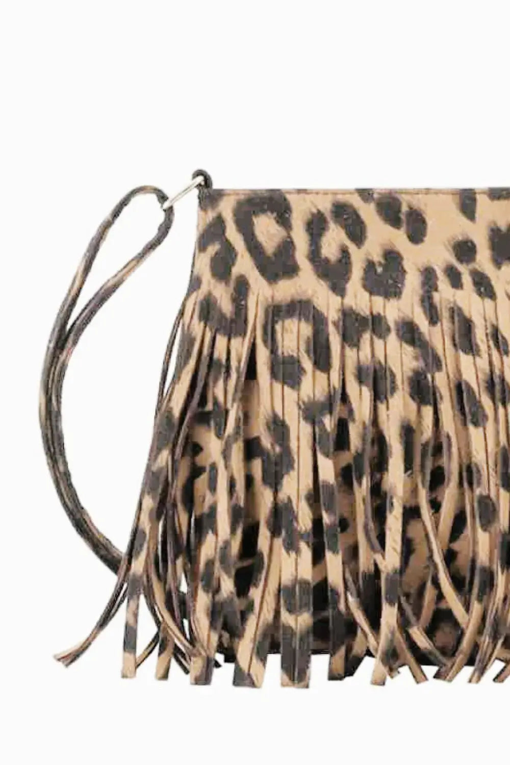 PU Leather Crossbody Bag with Fringe - Trendsi - Flyclothing LLC
