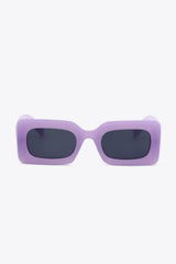 Polycarbonate Frame Rectangle Sunglasses - Trendsi - Flyclothing LLC