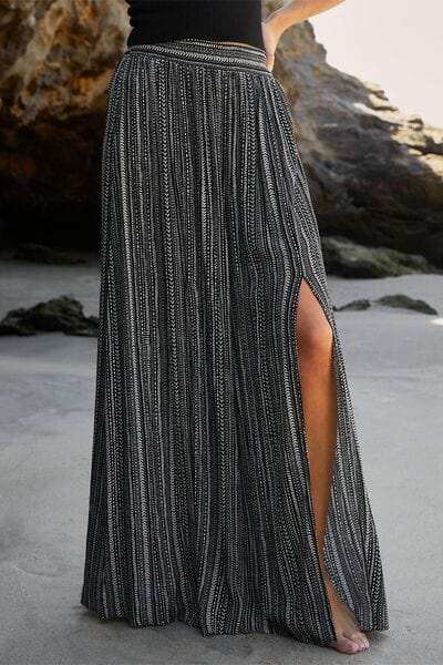 Slit Wide Leg Pants - Trendsi - Flyclothing LLC