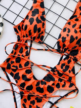 Lace-Up Backless Plunge One-Piece Swimwear - Trendsi - Flyclothing LLC
