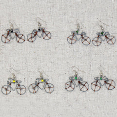 Wire Bicycle Earrings - Creative Alternatives - Flyclothing LLC