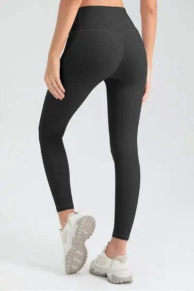 High Waist Skinny Active Pants - Trendsi - Flyclothing LLC