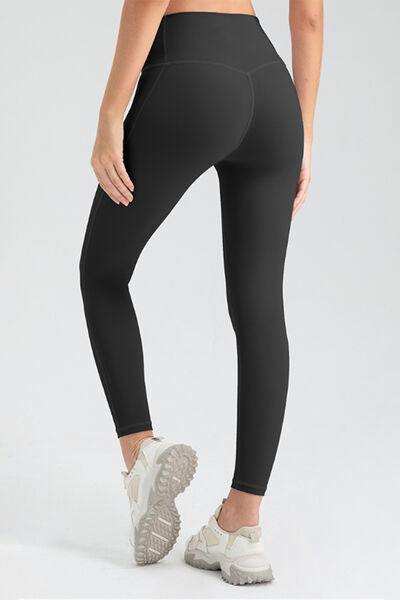 High Waist Skinny Active Pants - Trendsi - Flyclothing LLC