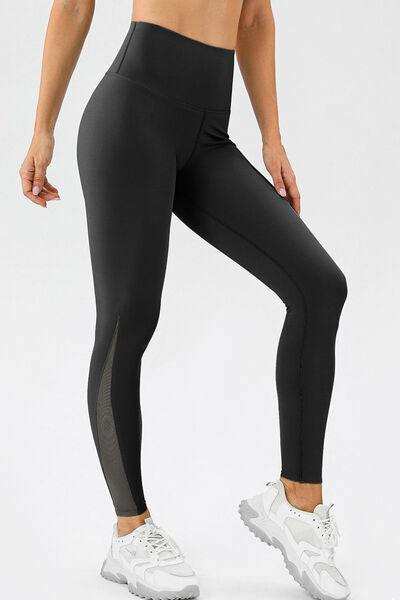 High Waist Skinny Active Pants - Trendsi - Flyclothing LLC