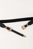 Double Buckle Elastic Belt - Trendsi