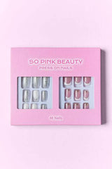 SO PINK BEAUTY Press On Nails 2 Packs - Trendsi - Flyclothing LLC