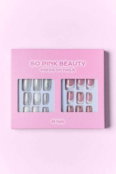 SO PINK BEAUTY Press On Nails 2 Packs - Trendsi - Flyclothing LLC
