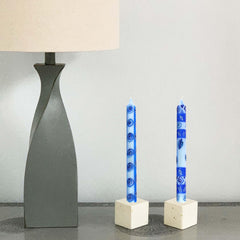 Tall Hand Painted Candles - Pair -Feruzi Design - Nobunto - Flyclothing LLC
