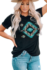 Graphic Short Sleeve Tee Shirt - Trendsi - Flyclothing LLC