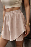 Layered Elastic Waist Shorts - Trendsi