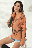 Dinosaur Print Pullover Sweater - Trendsi - Flyclothing LLC