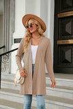 Long Sleeve Open Front Cardigan - Trendsi - Flyclothing LLC